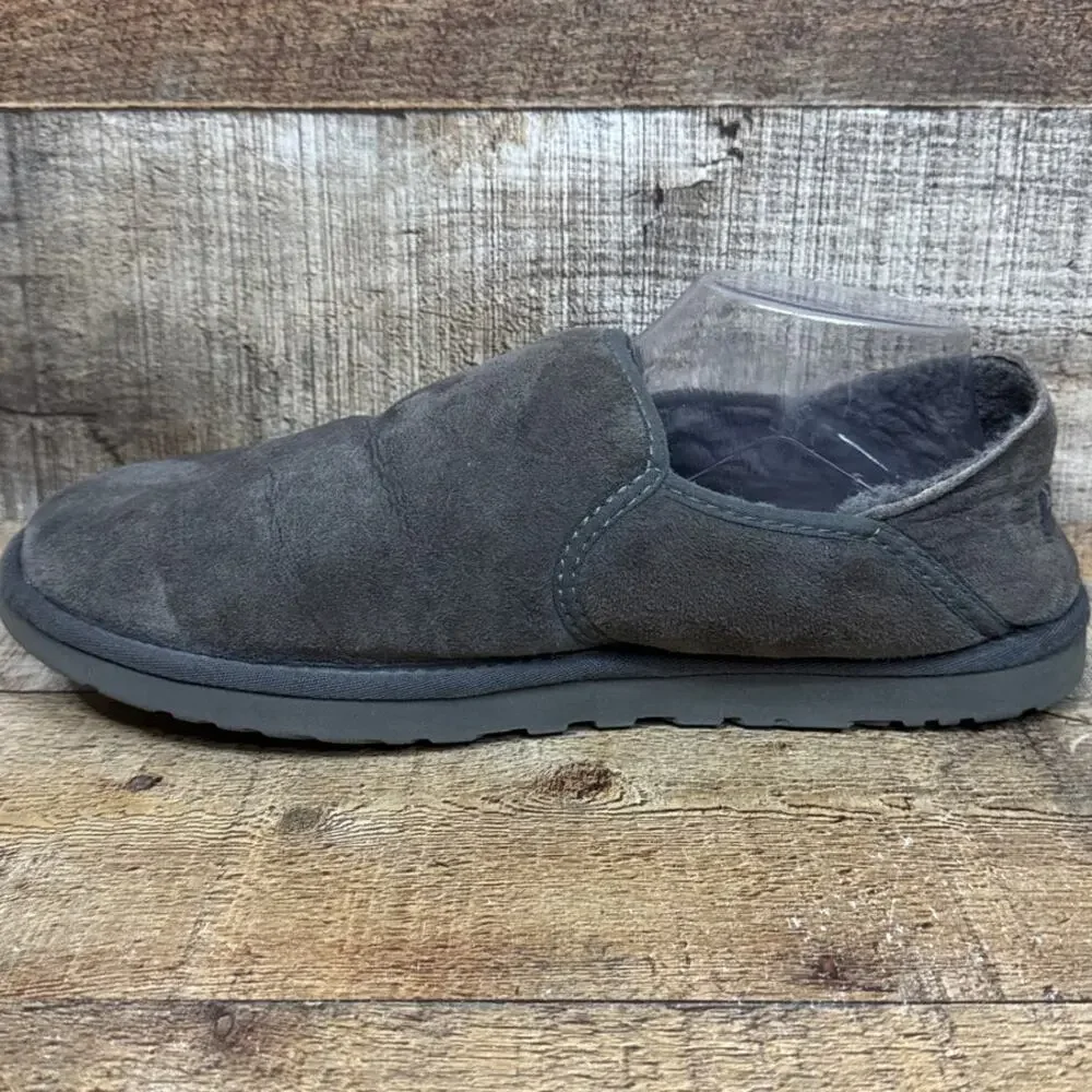 UGG Kenton Suede Slip On Slippers Shoes Gray Size 11